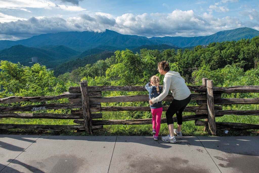 Mom and Daughter at scenic overlook