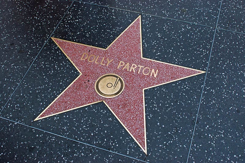 Dolly Parton's star on Walk of Fame